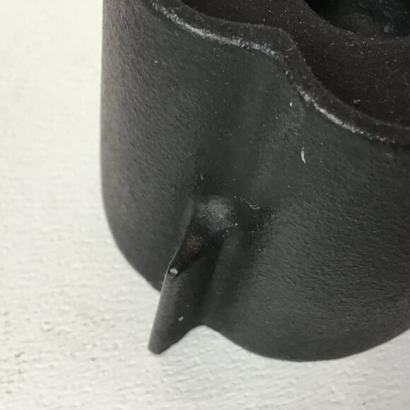 Vintage Dansk Black Cast Iron Candlesticks Set of 2 - Picture 5 of 11